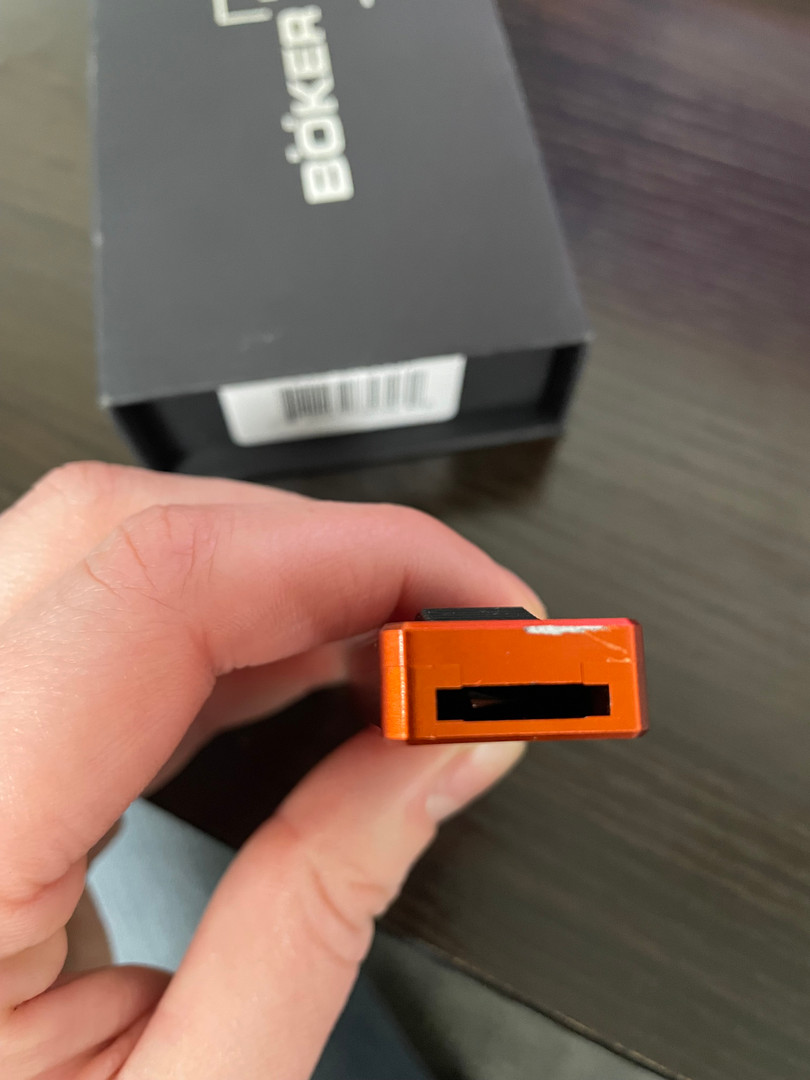 Boker SCRATCH & DENT Plus Burnt Orange USB OTF Auto Knife