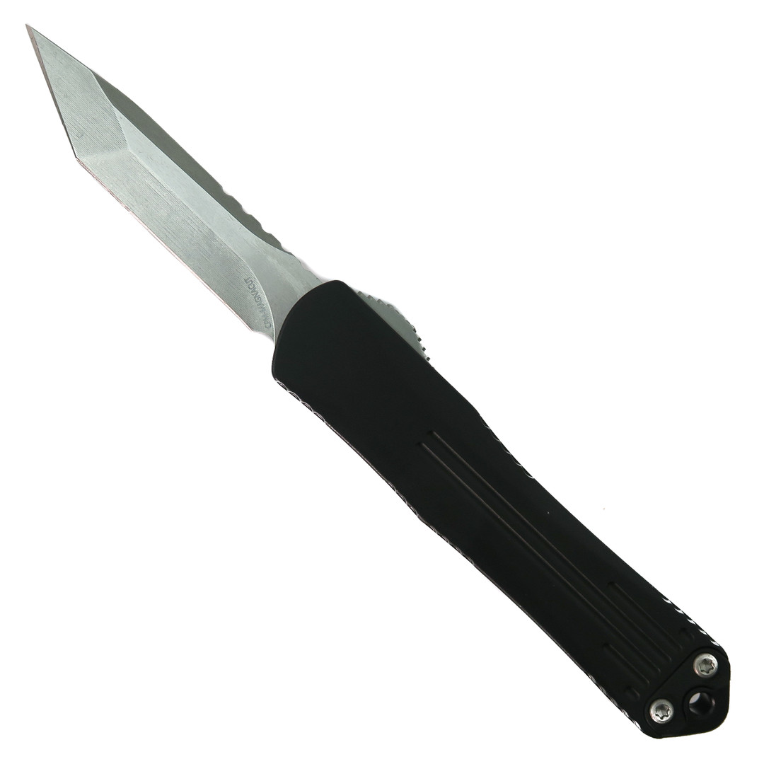 Heretic Knives Manticore S OTF Knife, Stonewash Tanto Blade