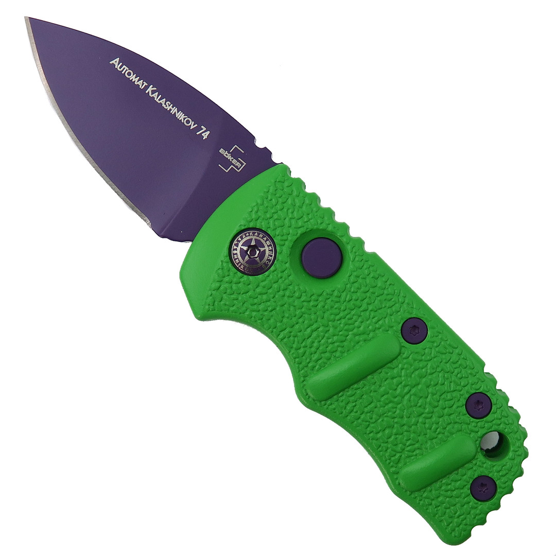 ✌️　JOKER D FULCRUM Boker Joker Sub Kalashnikov Auto Knife, Purple D2 Blade [Exclusive