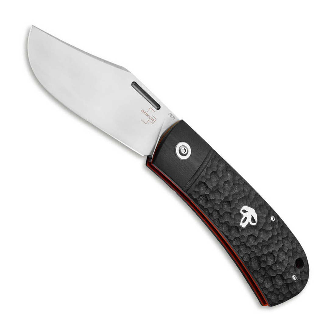 Boker Plus Bad Guy Black G10 Slipjoint Folding Knife, D2 Satin Clip Point Blade