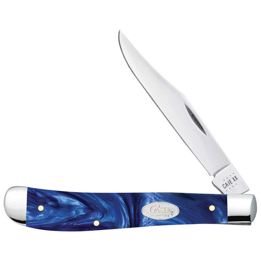 Case SparXX Smooth Blue Pearl Kirinite Slimline Trapper Knife