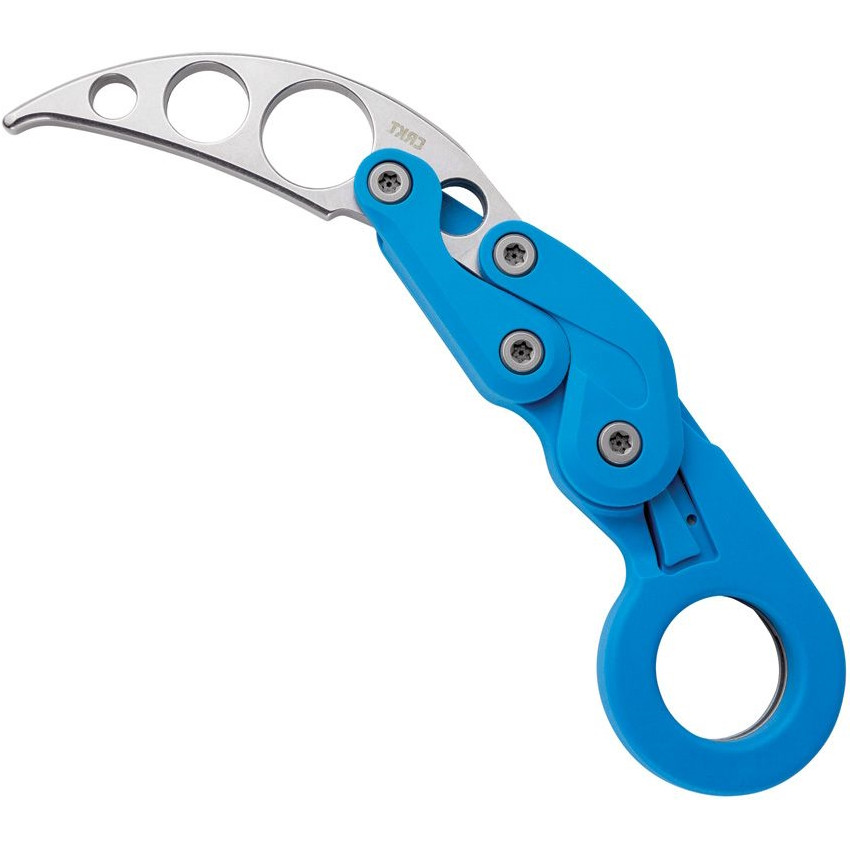 CRKT Blue Trainer Provoke Kinematic Karambit Knife, Trainer Blade