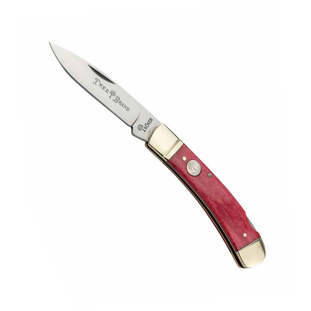 Boker Traditional Series 2.0 Manufaktur Smooth Red Bone Handles Gentleman's Folding Knife, D2 Blade