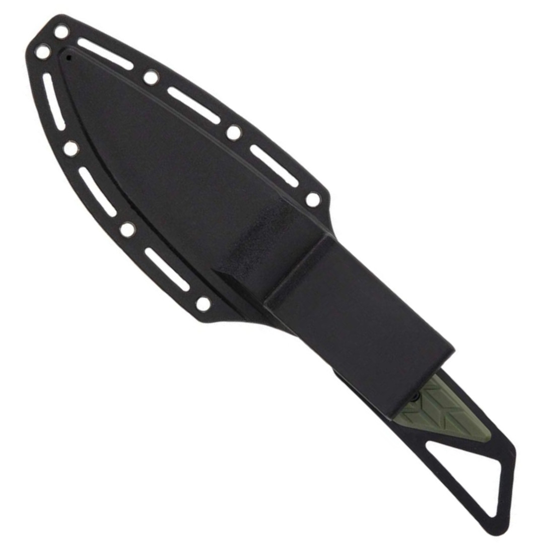 Schrade Outback Fixed Blade, Black Oxide Finish, Sheath View