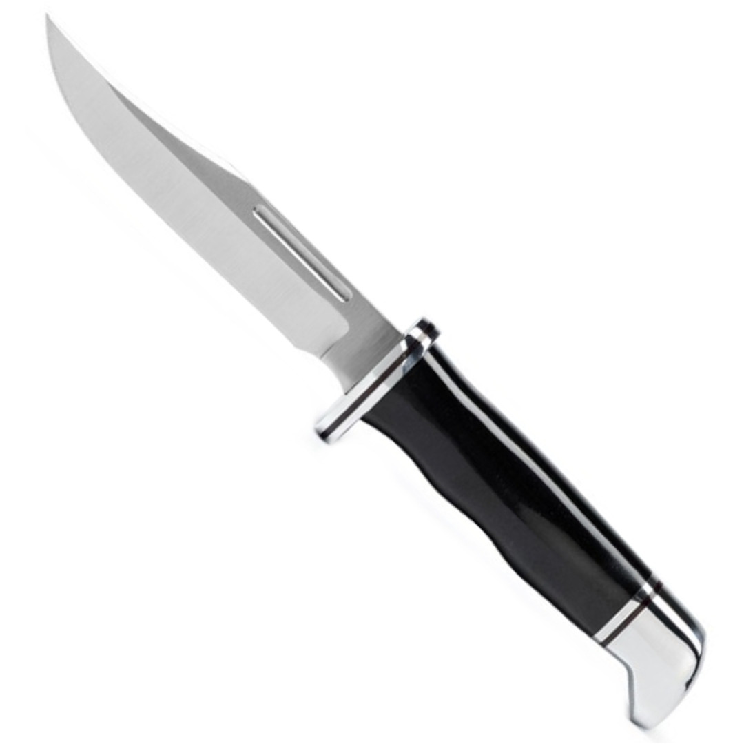 Buck 117 Brahma Fixed Blade Knife, Satin Clip Point Blade