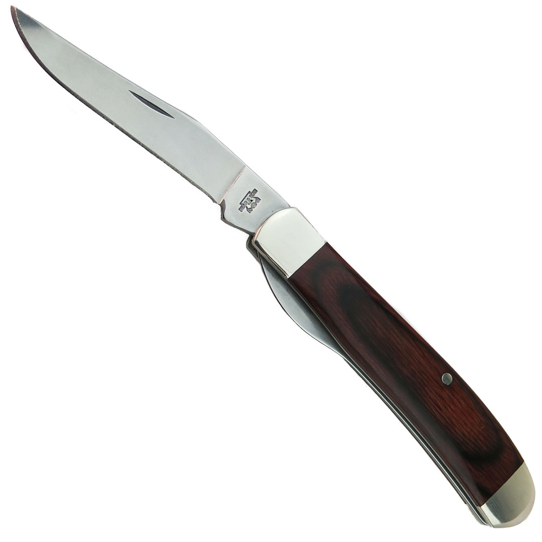 Bear & Son Worker Folding Knife, Rosewood Handle, Clip Point Blade 