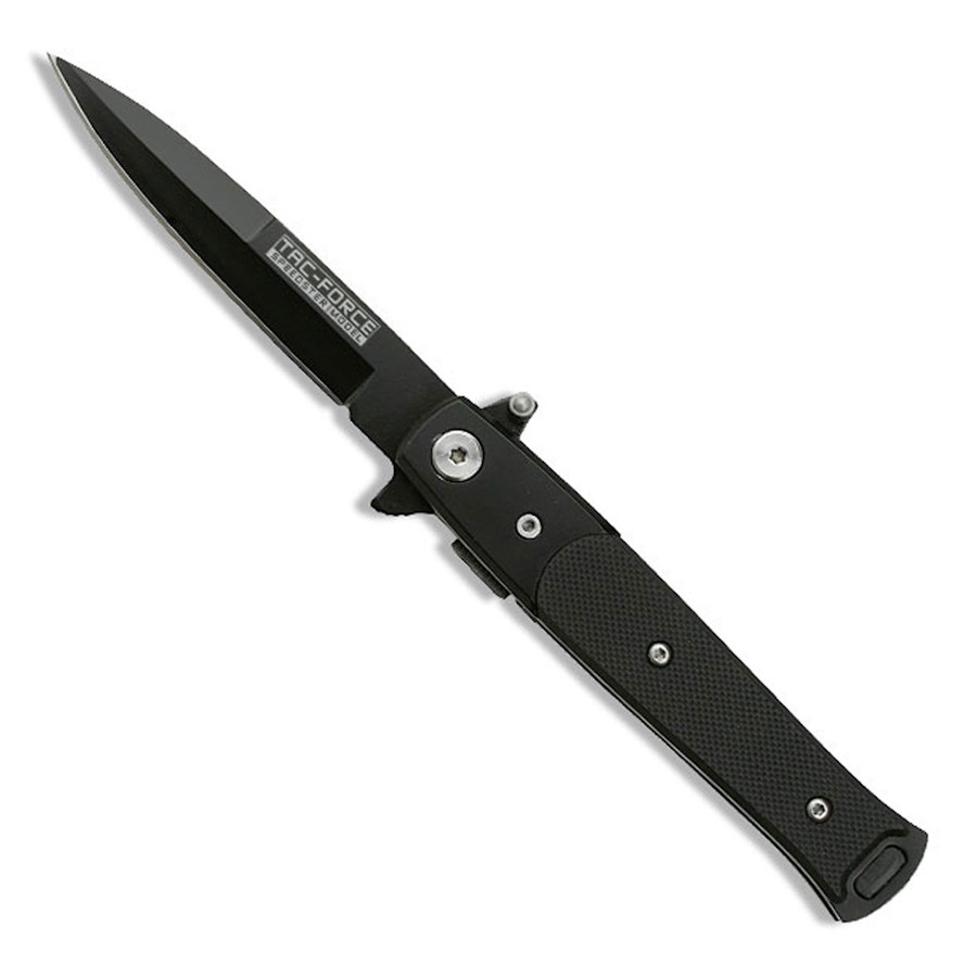 Tac Force TF-438G10 Spring Assist Knife, Black Spear Point Blade