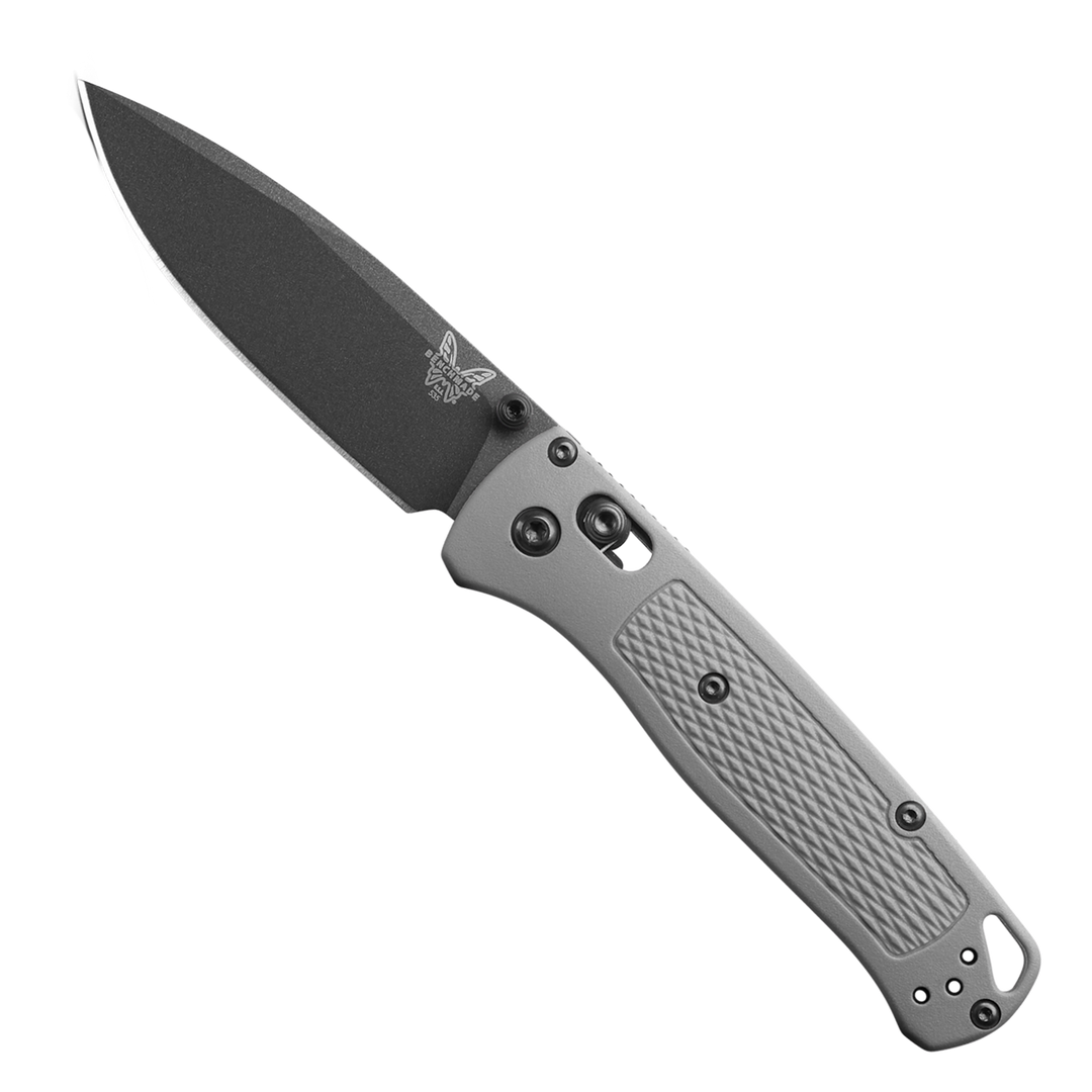 Benchmade 535BK-08 Bugout AXIS Storm Gray Grivory Folder Knife, Gray Cerakote Blade