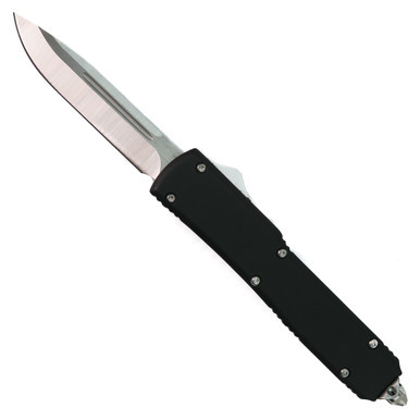 Full size Elite Gladiator OTF Knife, Satin Drop Point Blade
