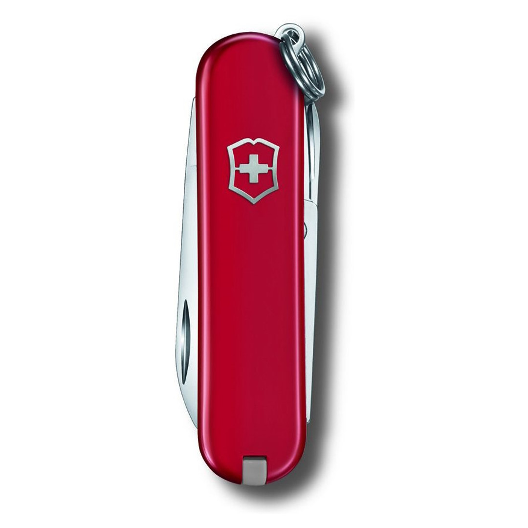 Victorinox Swiss Army Classic SD Style Icon Multi-Tool Knife, Red Handle, Closed View