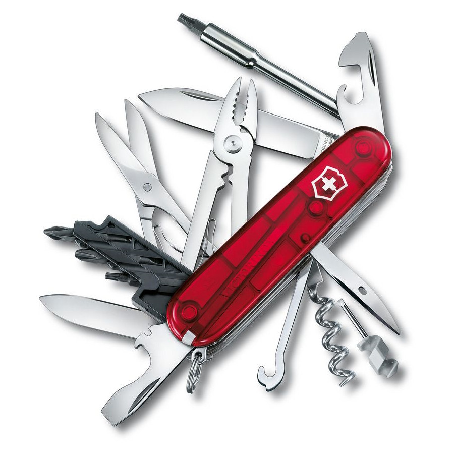 ヴィクトリノクス サイバーツール34 Victorinox Swiss Army Cybertool 34 Multi-Tool Knife, Ruby Handle