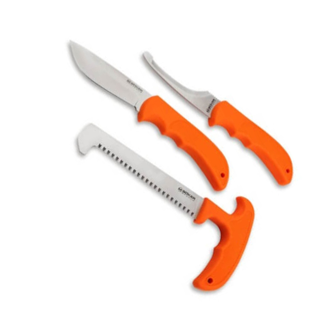 Boker Magnum HL Game Set, Orange TPR Handles, Nylon Sheath