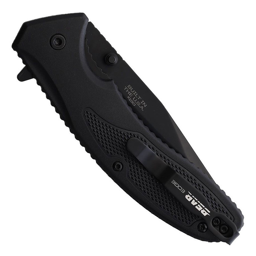 リバーソン SON 3mmセミドライ ブラック Bear & Son Sideliner Jimped Black Zytel Linerlock Knife, Black