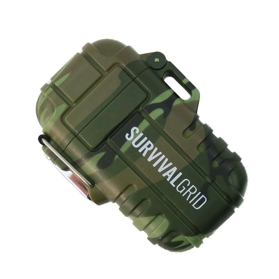 SurvivalGrid Camo Waterproof Dual Arc Lighter