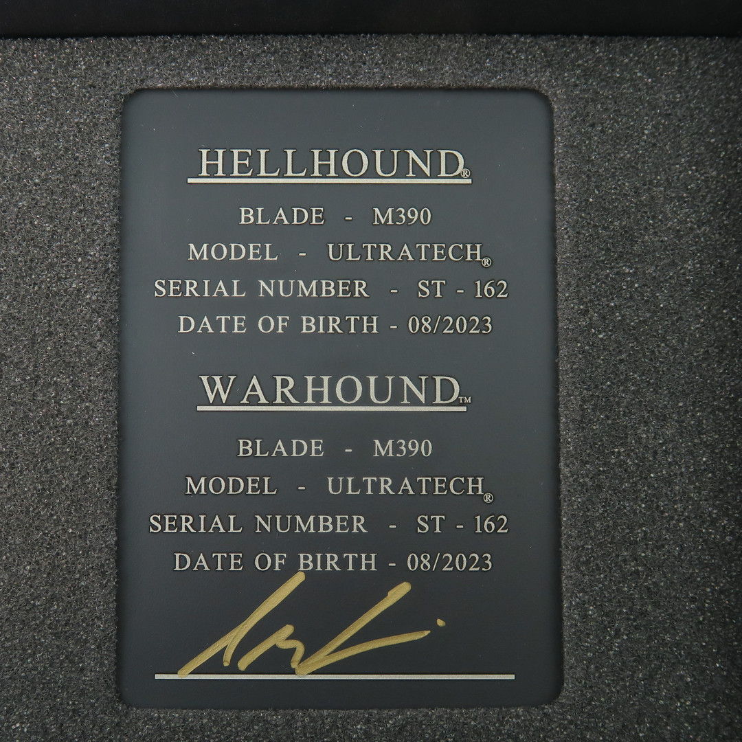 Microtech Signature Series Storm Trooper Ultratech Set, Warhound and Hellhound, Certificate of Authenticity