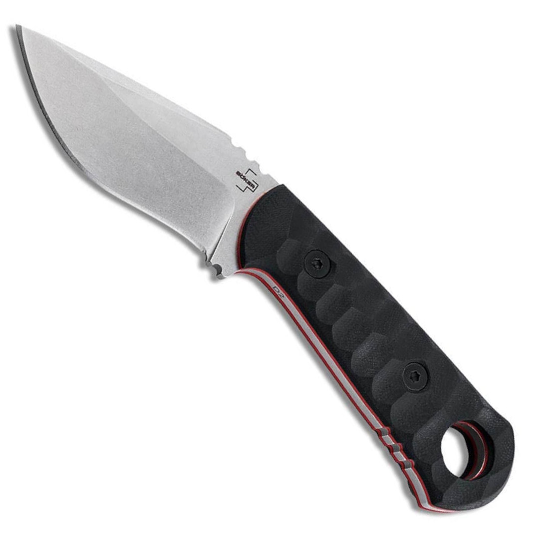 Boker Plus Mikri Fixed Blade Knife, Stonewash Blade