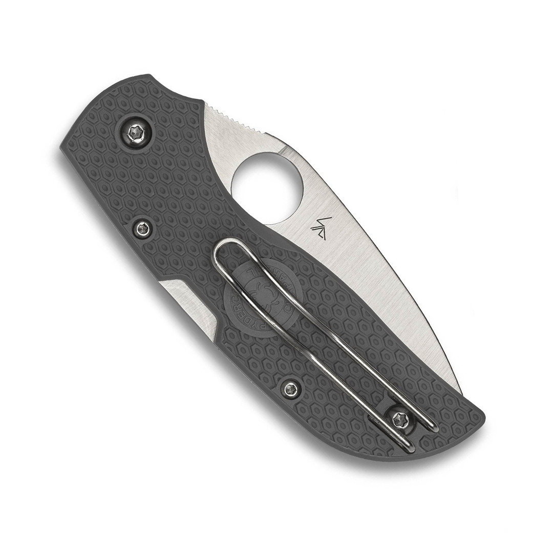 Spyderco Chaparral Folding Knife, Satin CTS-XHP Blade, Clip View