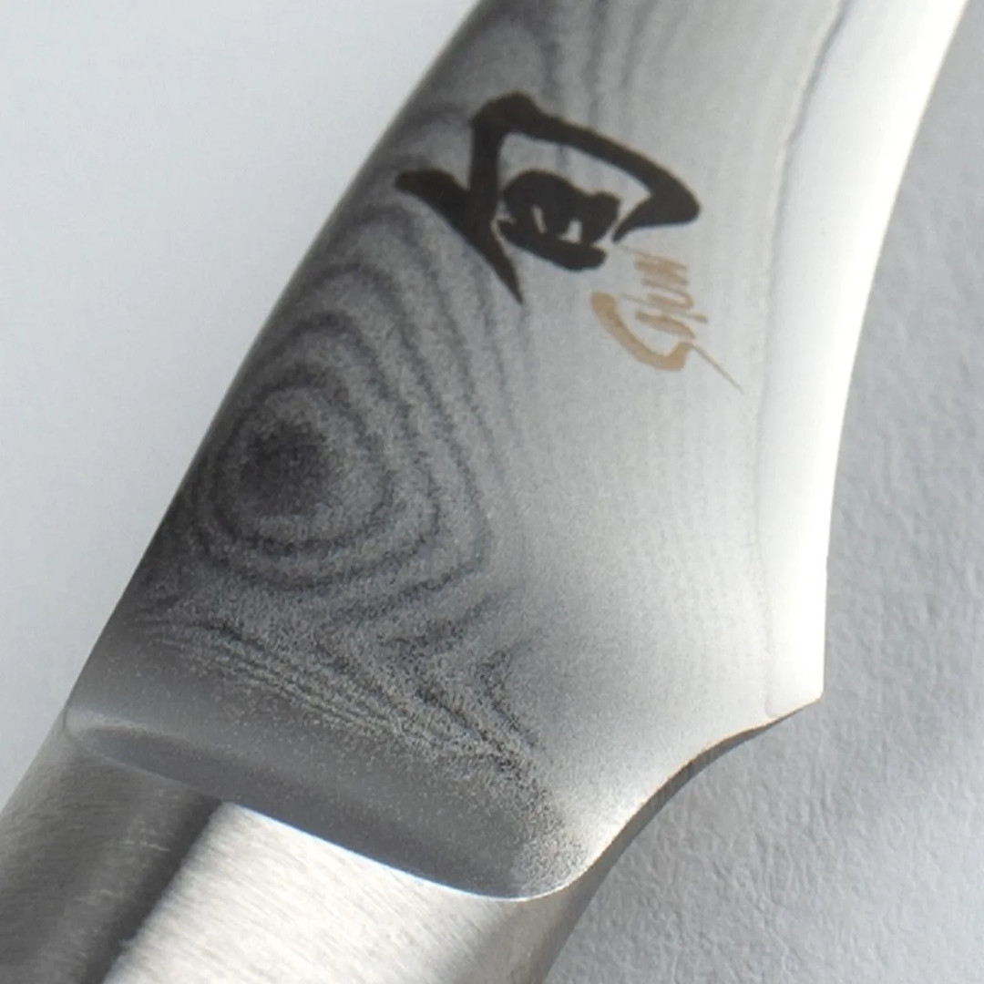 Shun DM0715 Classic Bird's Beak Paring Knife, Pakkawood Handle, Shun Logo View