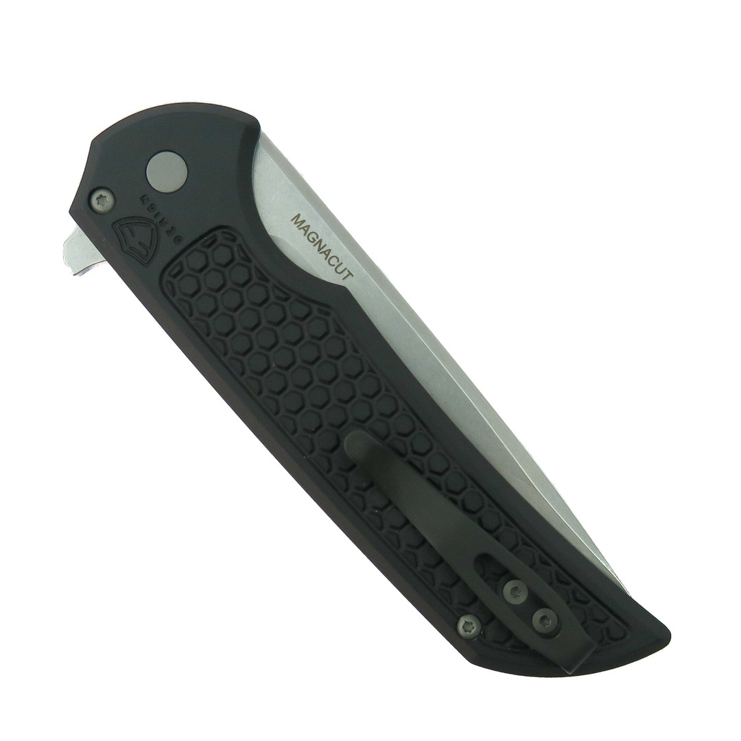 Pro-Tech Honeycomb Mordax Flipper Knife, Stonewash Magnacut Blade