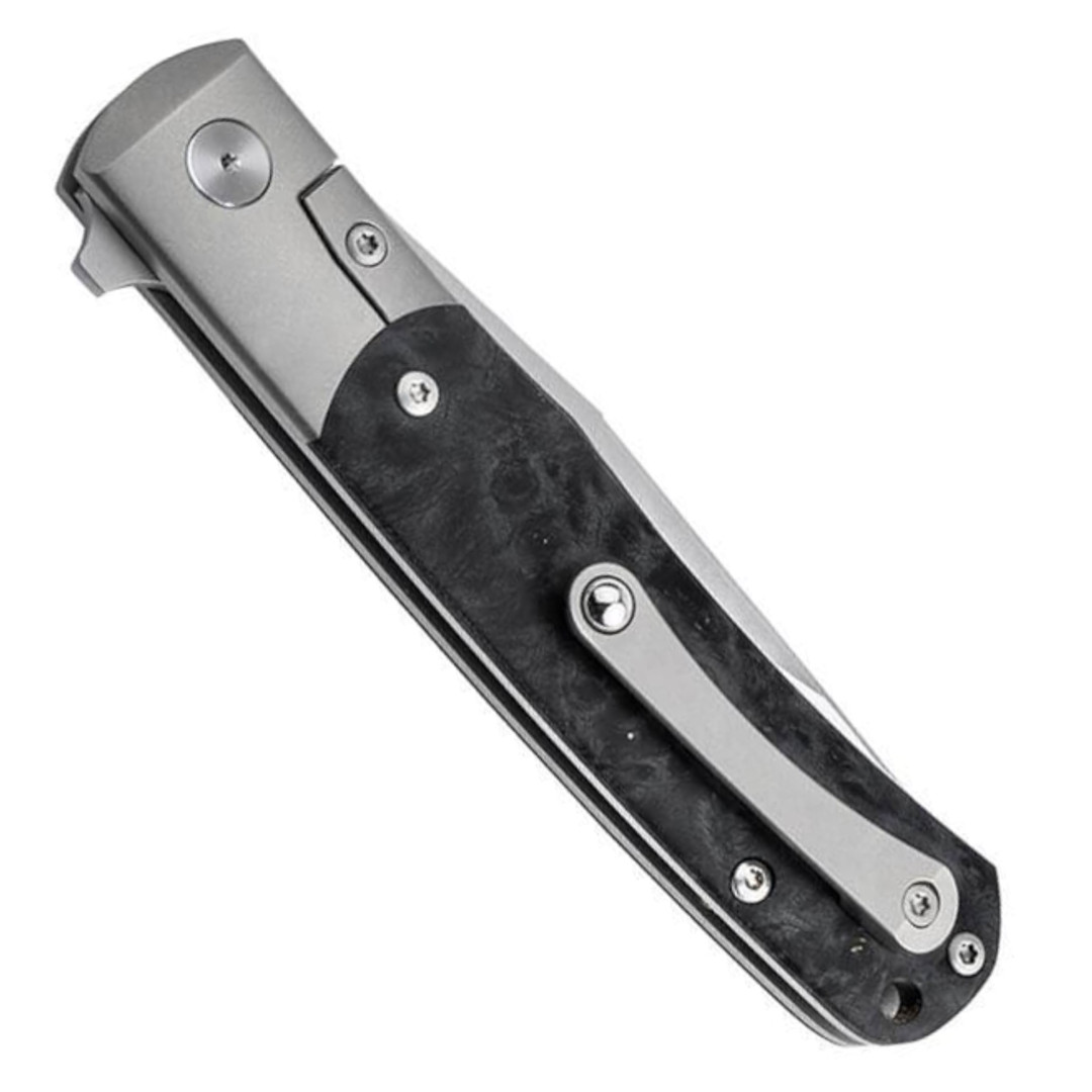 Boker Amboina TRPPR Flipper Knife, MagaCut Clip Point Blade , Clip View