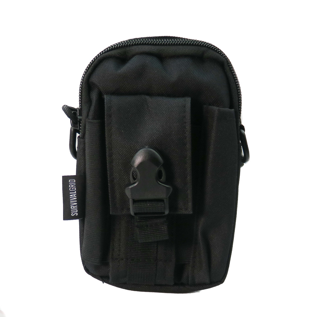 SurvivalGrid Tactical MOLLE Utility Pouch, Black