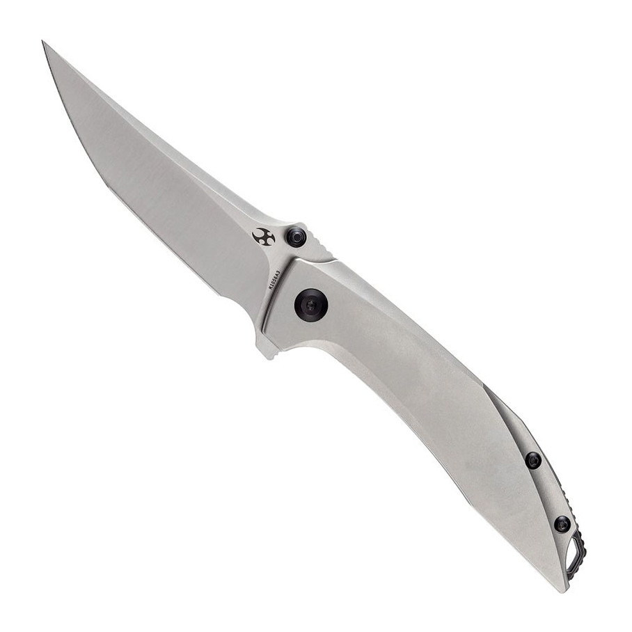 Kansept Knives Baku Blasted Titanium Liner Lock Flipper Knife