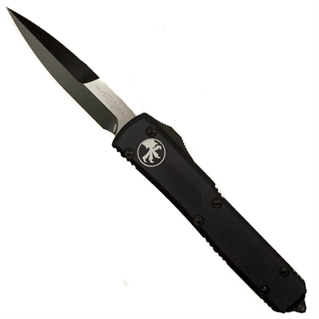 Microtech Tactical Ultratech OTF Auto Knife, Black Bayonet Blade