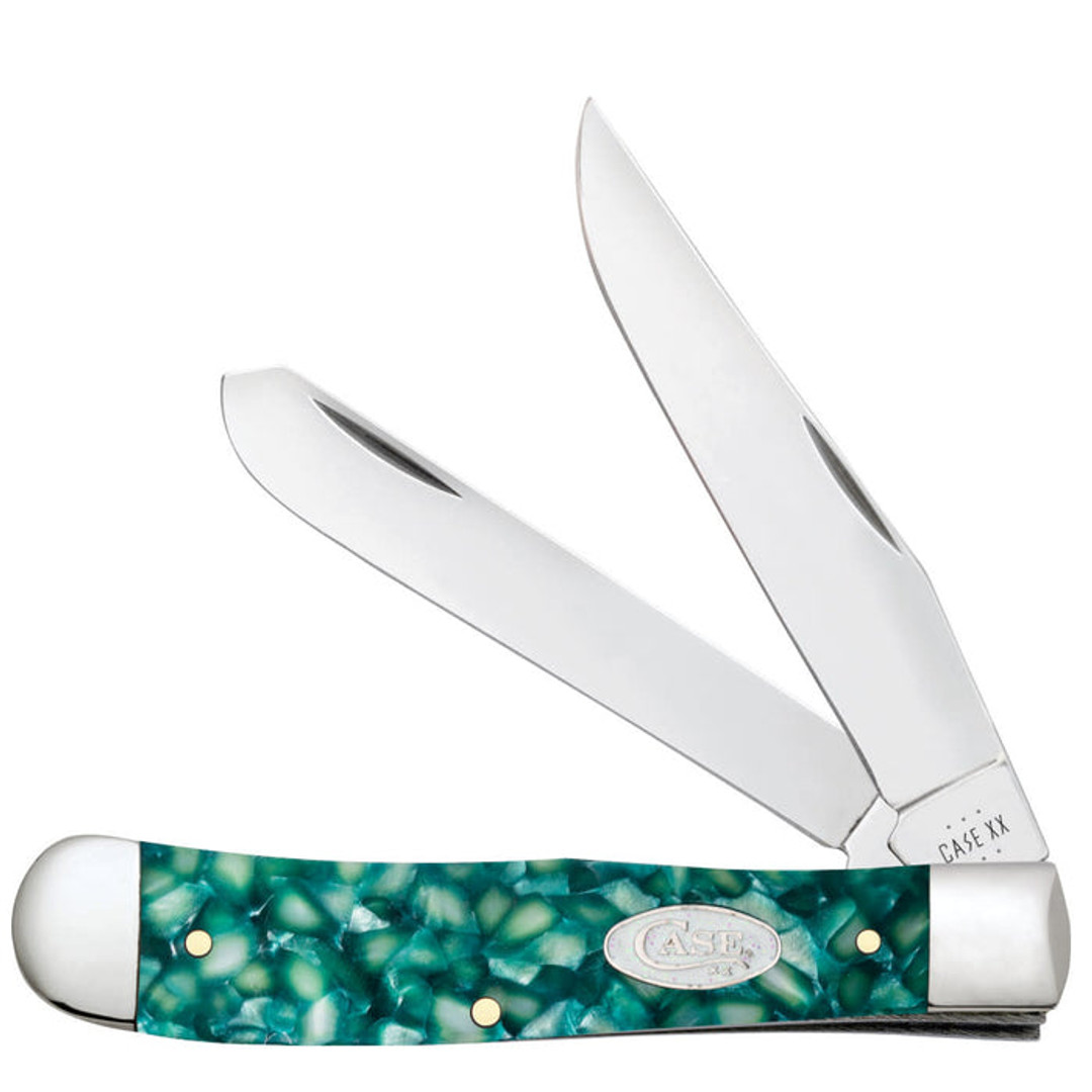 Case SparXX Smooth Green Kirinite Trapper Knife