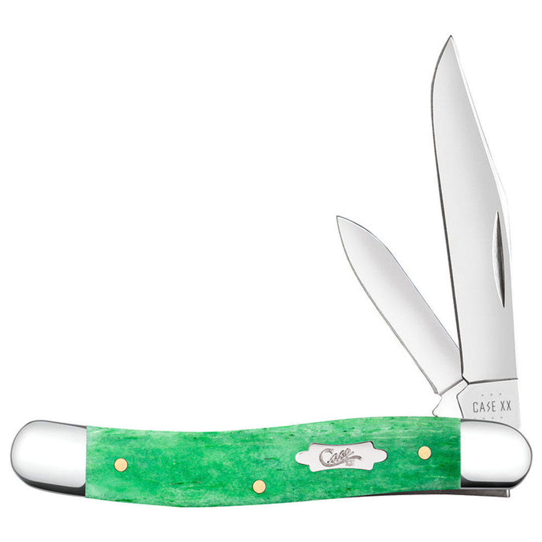 Case Smooth Emerald Green Bone Medium Jack Knife