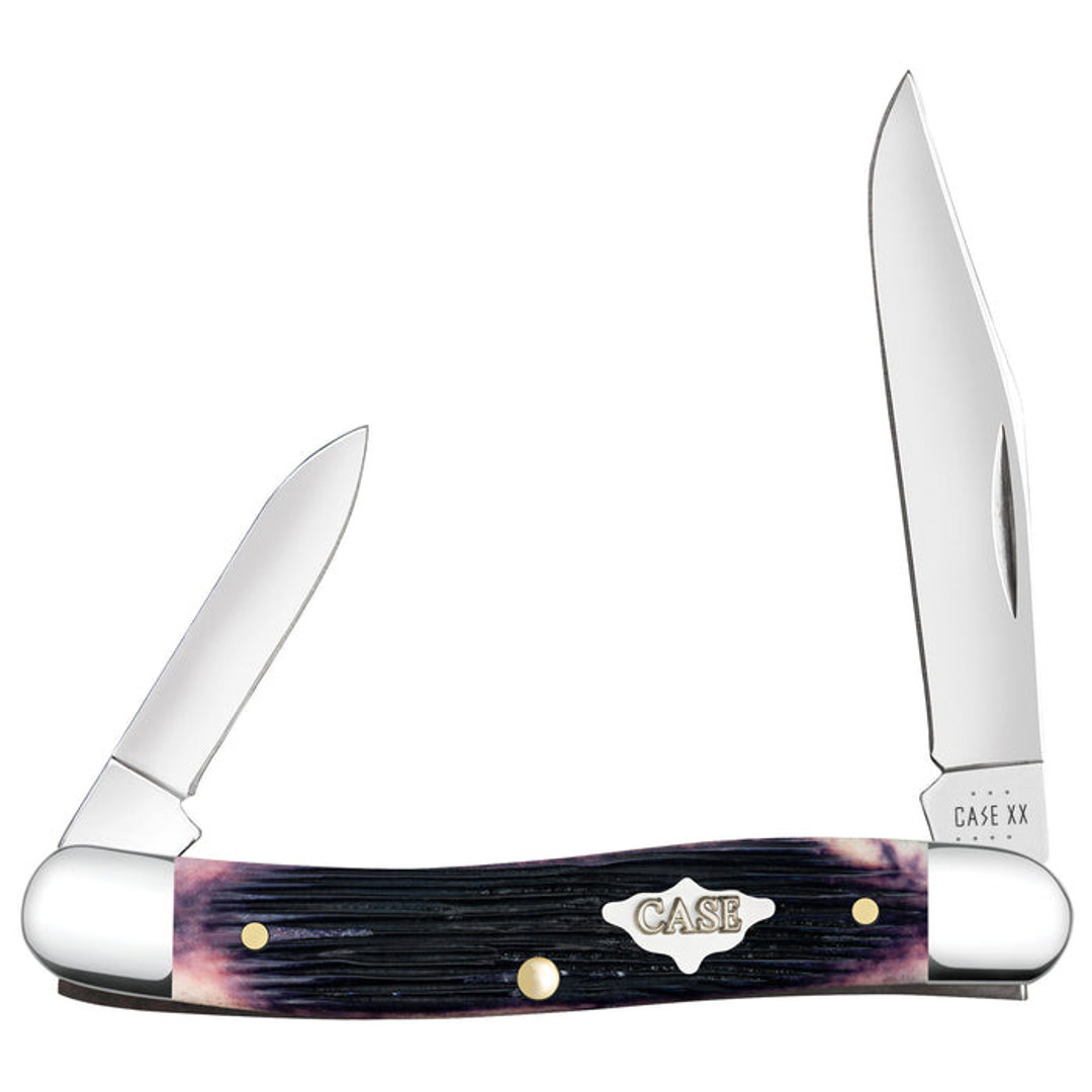 Case Barnboard Jigged Purple Bone Medium Jack Knife