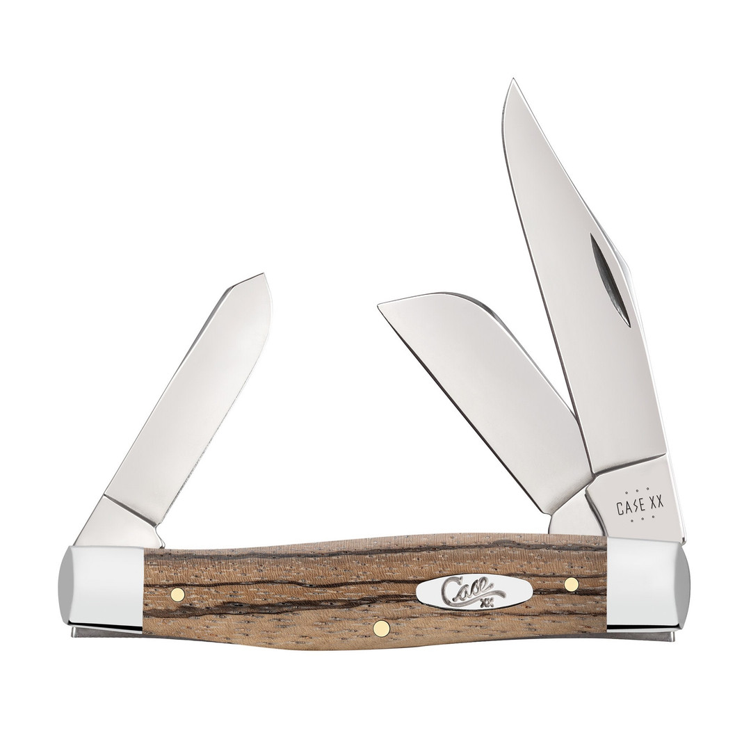 Case XX Smooth Natural Zebra Wood Large Stockman Knife 