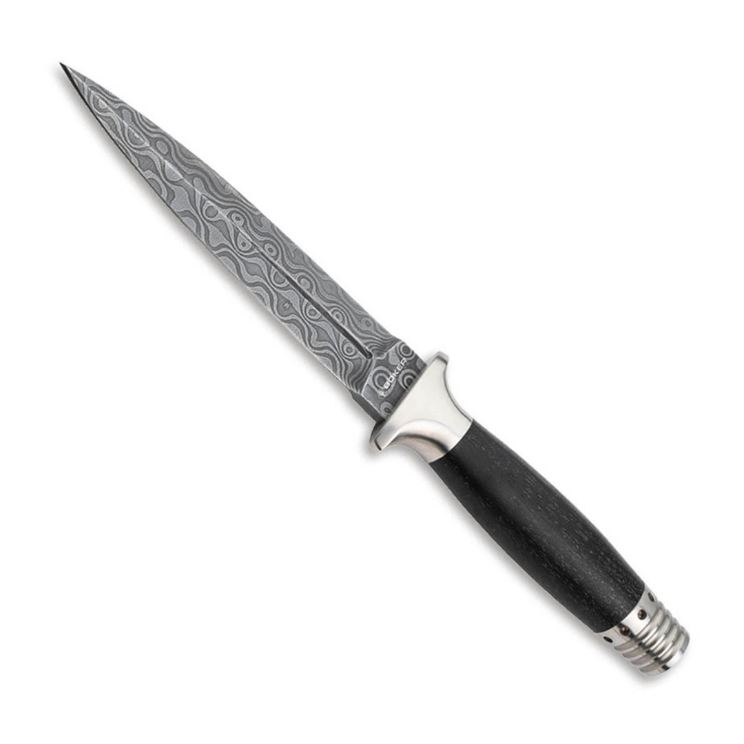 Boker SCRATCH & DENT MG-42 Damast Dagger Fixed Blade Knife