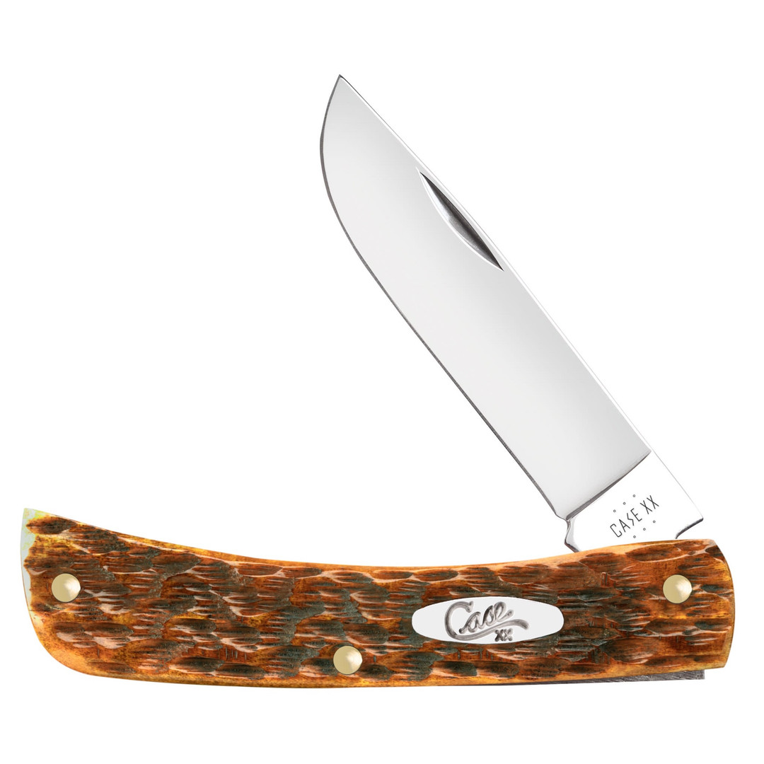 Case XX Jigged Harvest Orange Bone Sodbuster Jr Knife