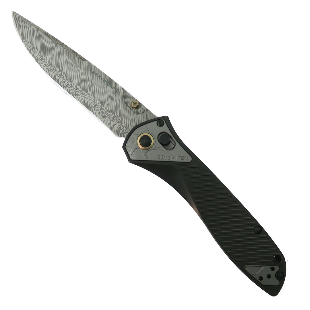 Benchmade Gold Class Seven | Ten AXIS Lock Knife, Damascus Blade