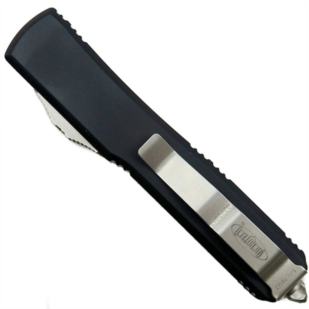  Microtech SCRATCH & DENT Ultratech S/E OTF Auto Knife, Stonewash Combo Blade REAR VIEW