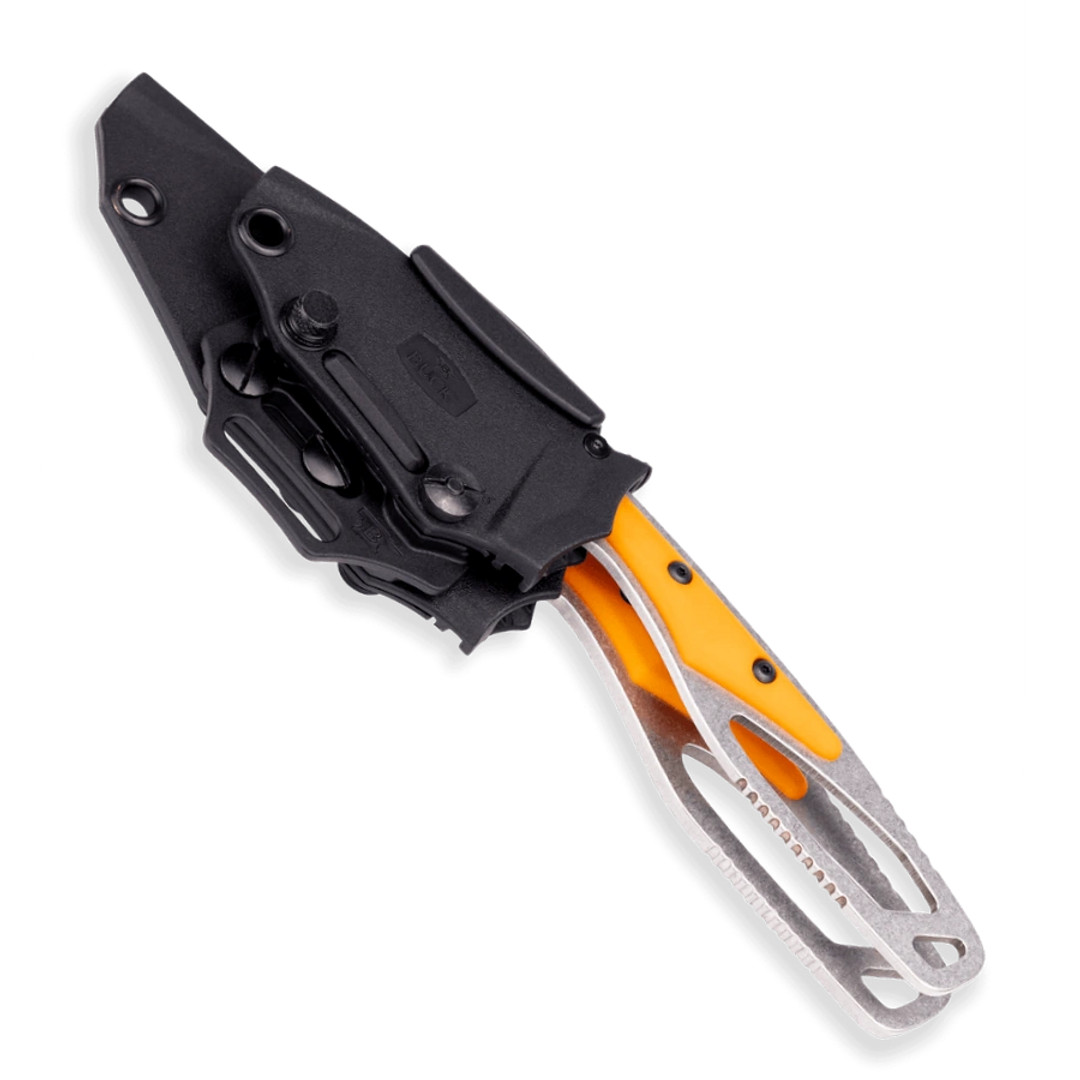 Buck PakLite 631 and 635 Field Kit Orange Glass Filled Nylon Fixed Blade Knife, Sheath View