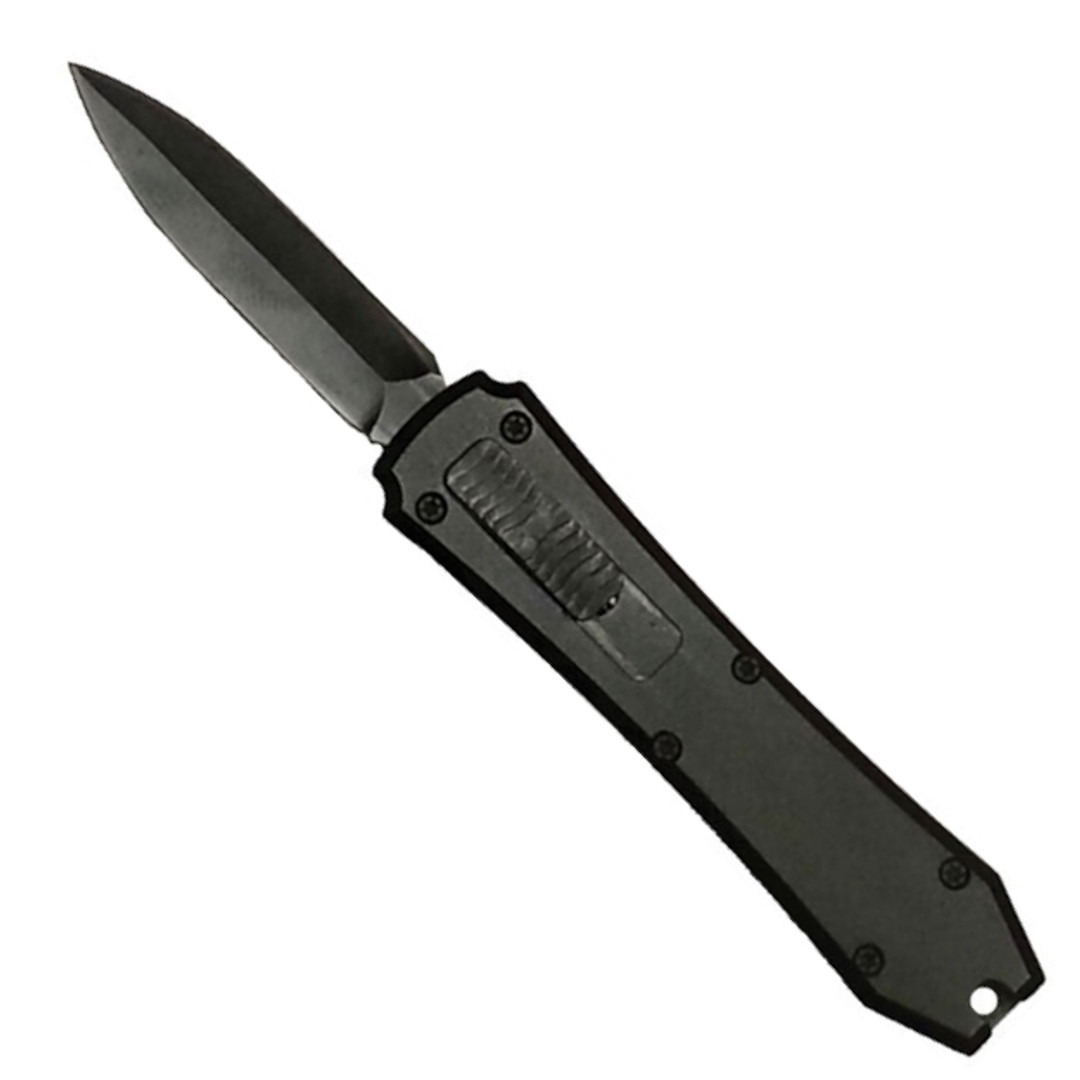 Black Top Switch OTF Auto Knife, Black Spear Point Blade