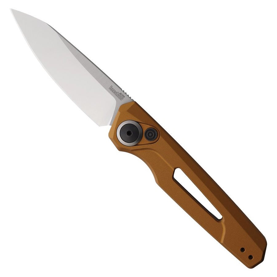 Kershaw Bronze Aluminum Launch 11 Auto Knife, Stonewash Blade