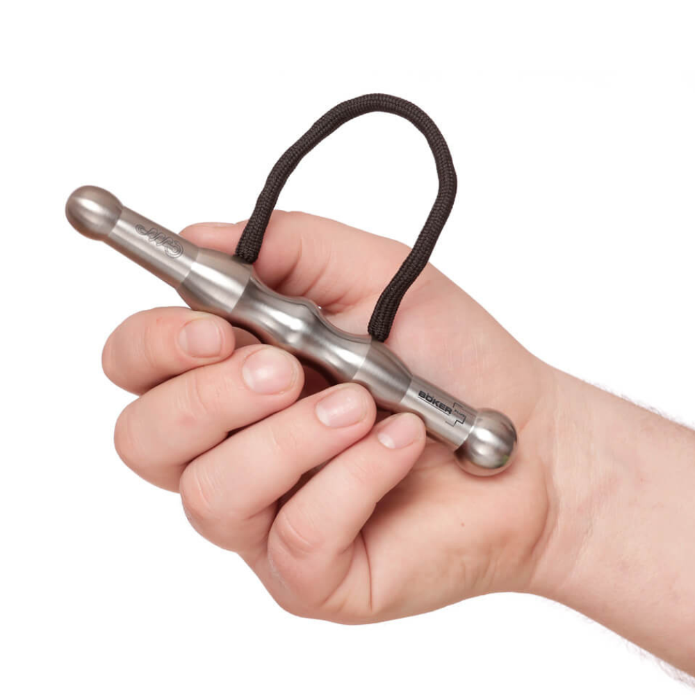 Boker Waves 2 Titanium Pocket Stick Self-Defense Tool in Hand