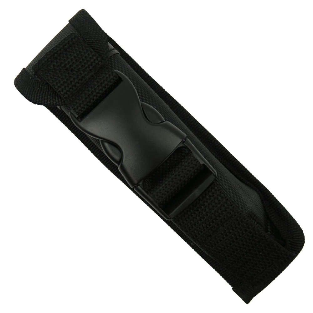 Urban Ghost Large OTF Auto Knife, Black Drop Point Blade, Sheath View