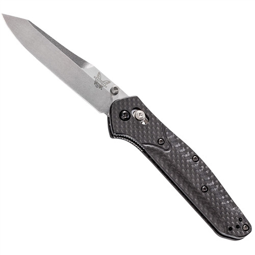 Benchmade 9401 Osborne Carbon Fiber Folder Knife, CPMS90V Satin Blade