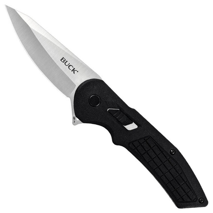 Buck Black Hexam Folding Knife BladeOps