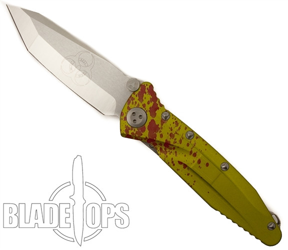 Microtech Zombie Delta Knife, Aluminum Handle, Satin T/E Blade