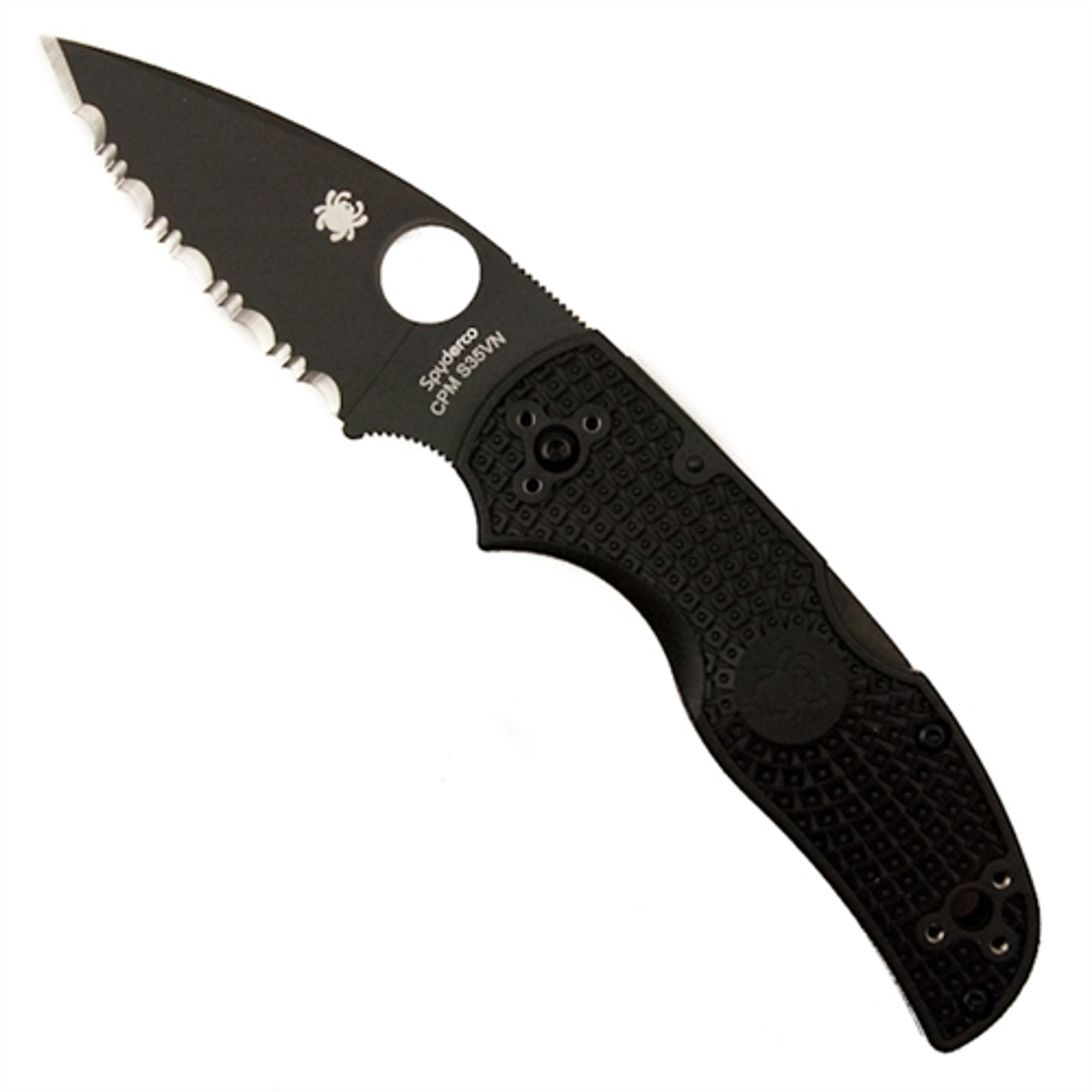 Spyderco Lightweight Native 5 Folder Knife, CPM-S35VN Black SpyderEdge ...