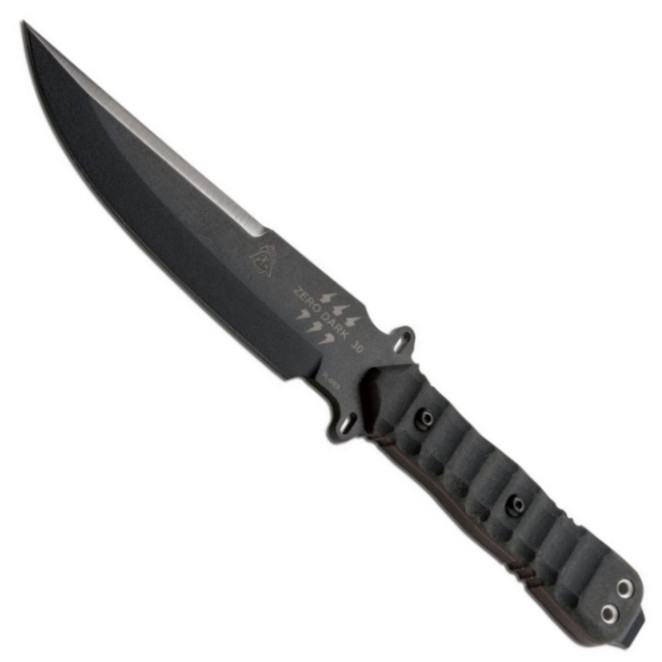 TOPS Zero Dark 30 Fixed Blade Knife, Black Blade