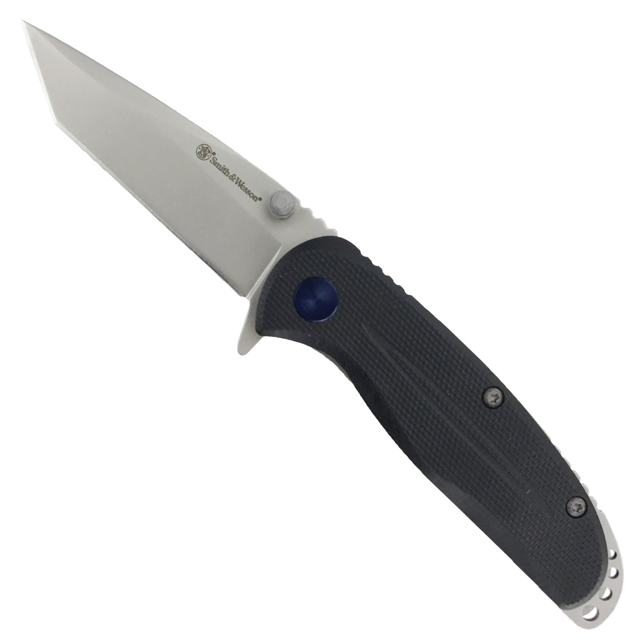 Smith & Wesson Tanto Folder Knife, Bead Blast Blade