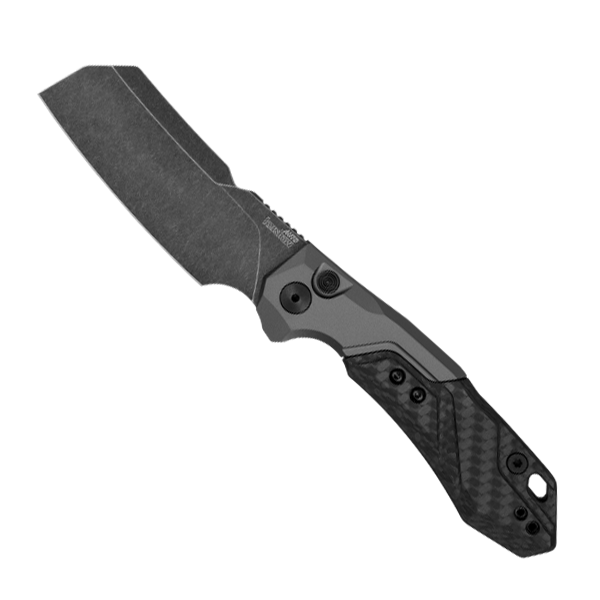 Kershaw Launch 14 Auto Knife, BlackWashed 3.375" Cleaver Blade BladeOps