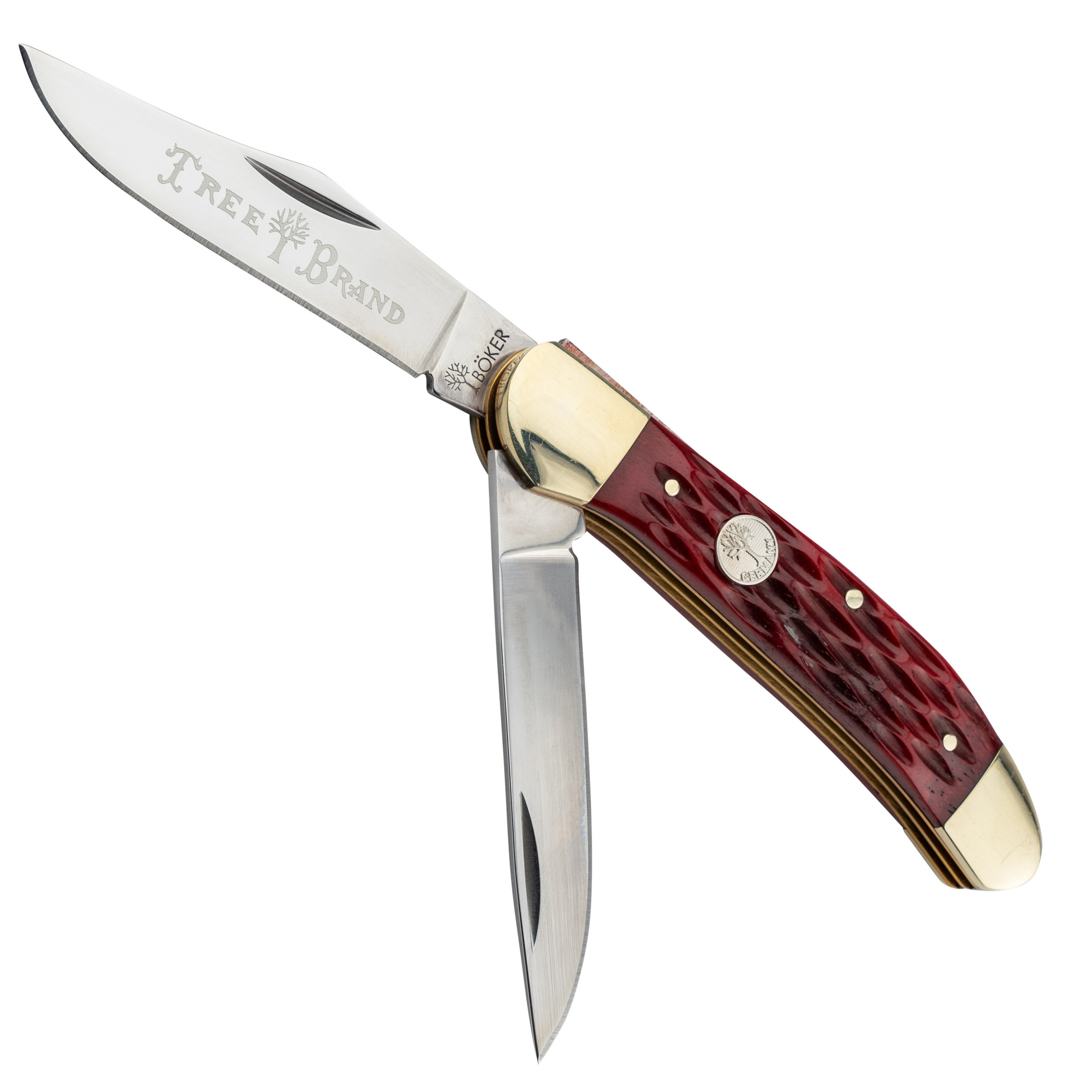 Boker Traditional Series 2.0 Copperhead Knife, Red Jigged Bone BladeOps