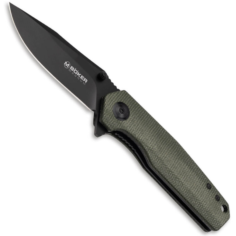 Boker Magnum Field Flipper Knife, Black Blade BladeOps