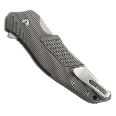 CRKT Outrage Folder, Ken Onion Design, Satin Drop Point, Plain Blade